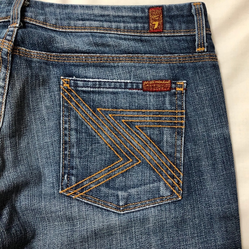 EUC- 7FAM Women’s Flynt Low Rise Bootcut Jeans- 30